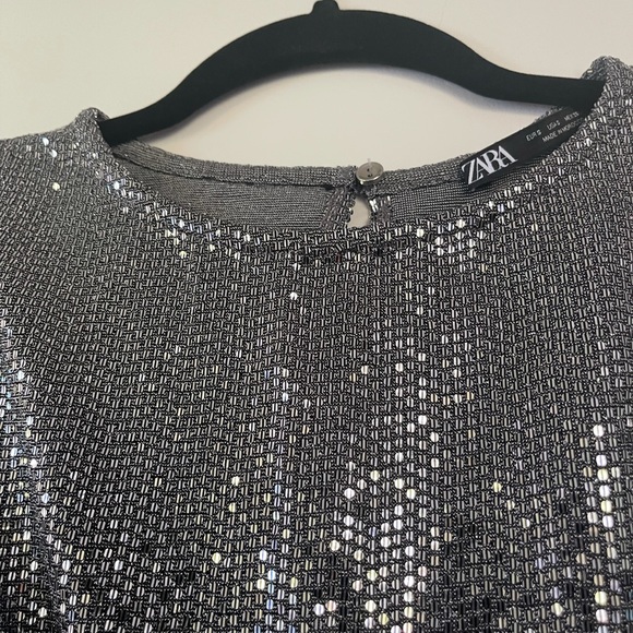 Zara evening dress in silver - NWOT - Small - Picture 9 of 10
